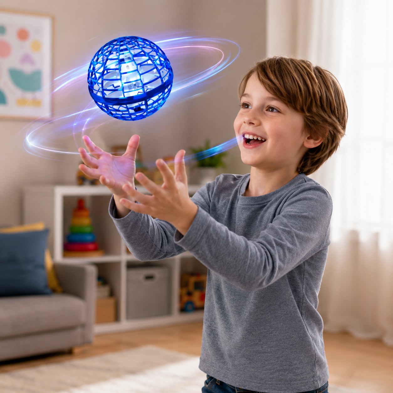 LED Rechargeable Flying Ball Toy
