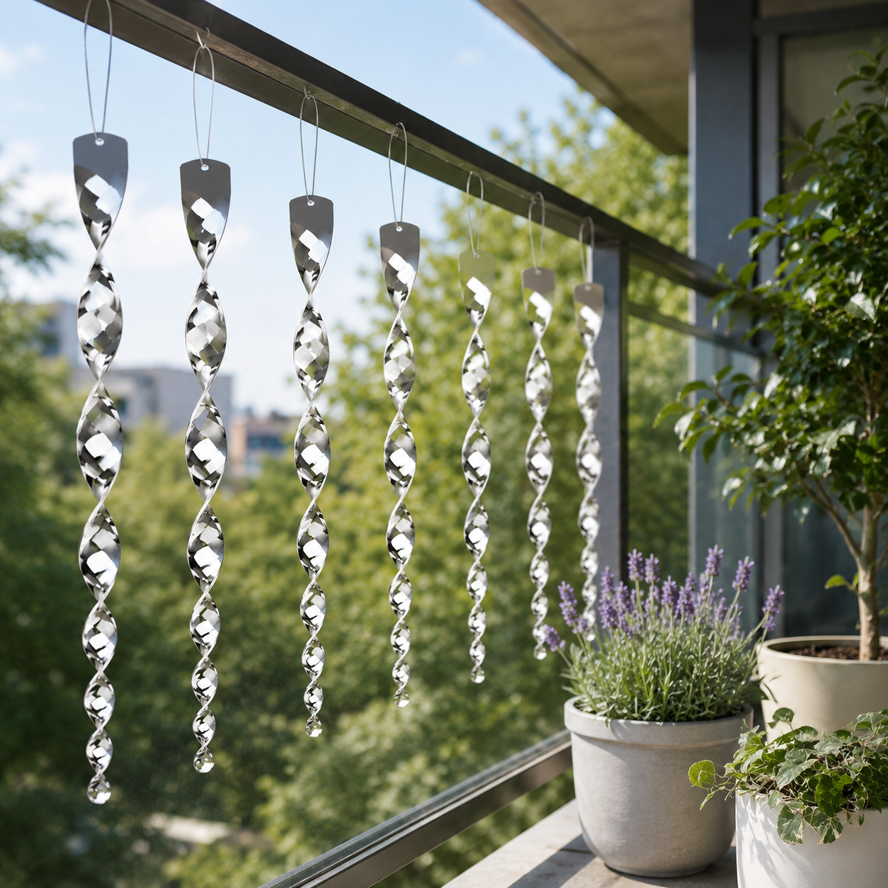 Wind-Powered Reflective Bird Repeller