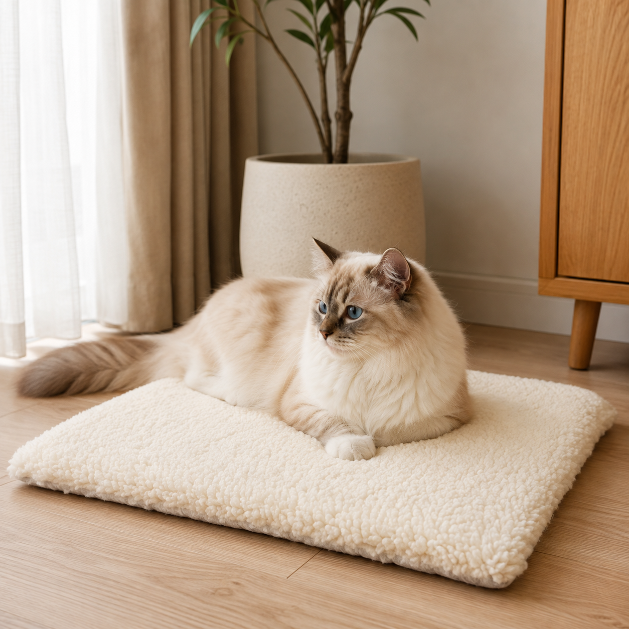 Self-Heating Cozy Cat Pad