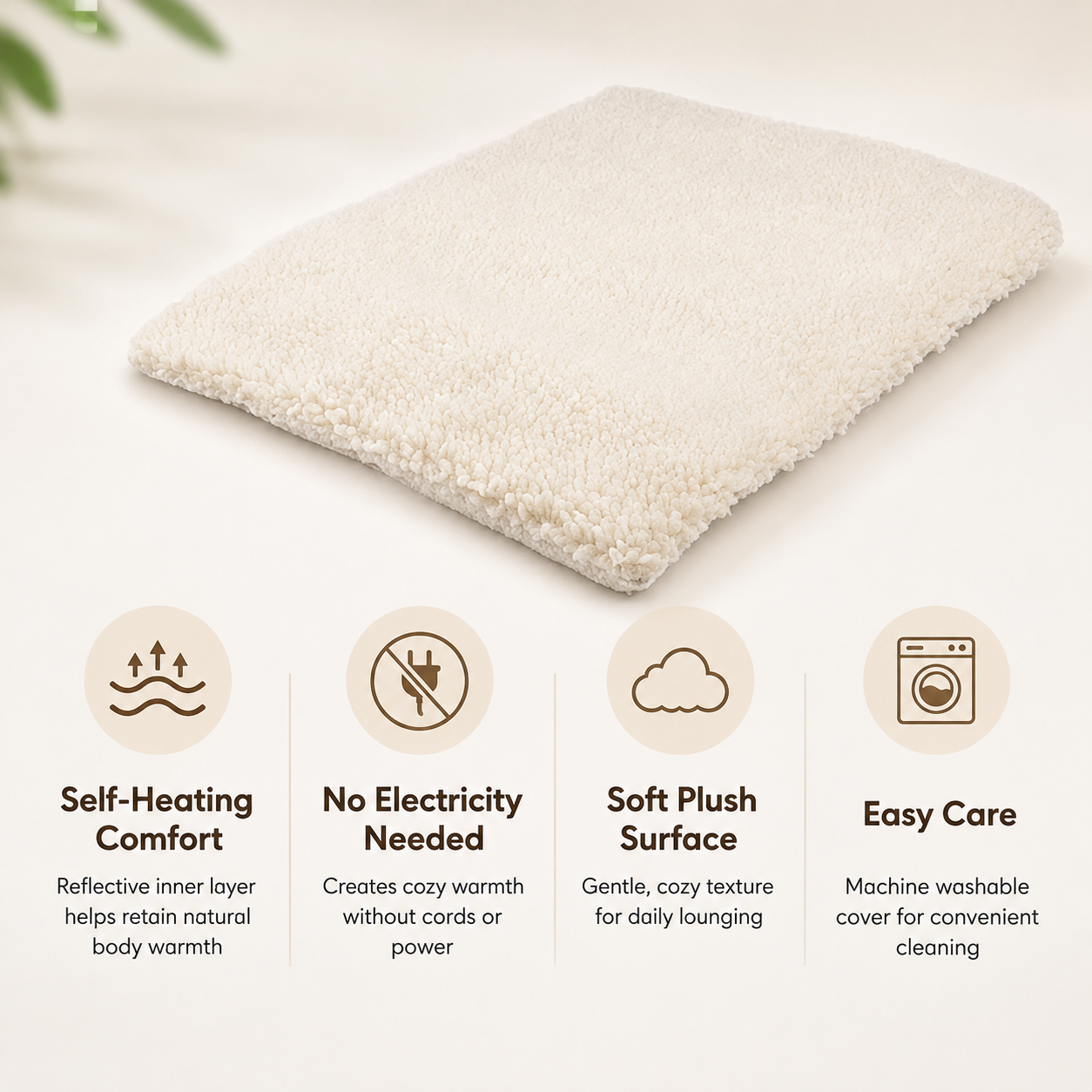 Self-Heating Cozy Cat Pad