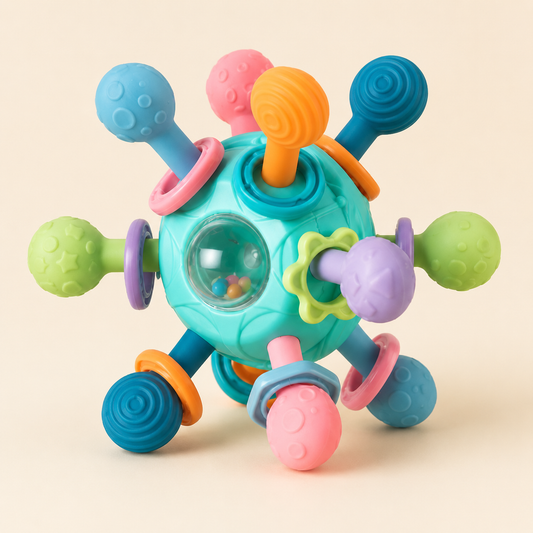 Textured Sensory Ball Rattle for Infants