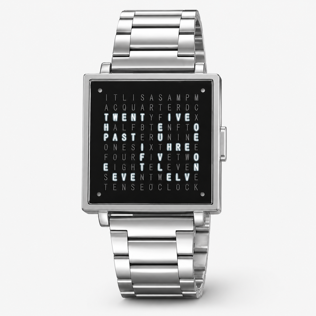 Modern Digital Display Text Watch