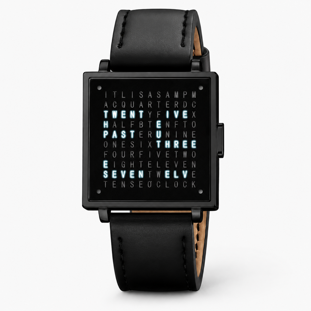 Modern Digital Display Text Watch