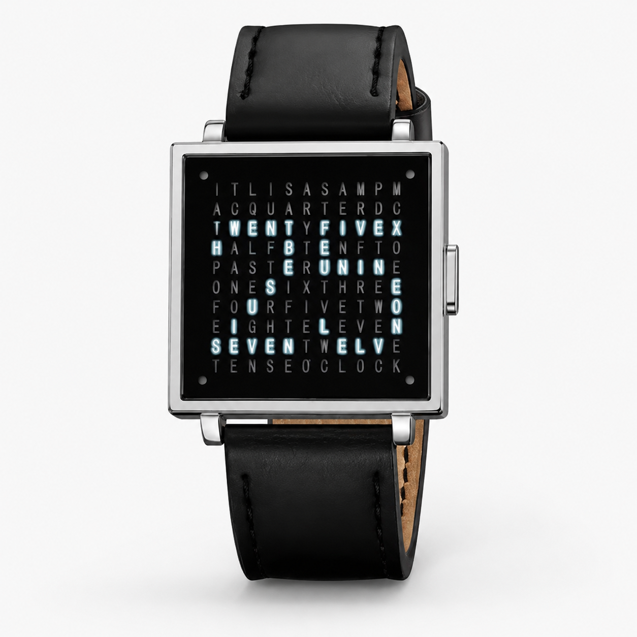 Modern Digital Display Text Watch