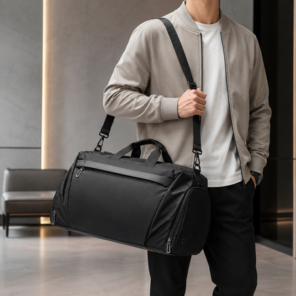 Waterproof Duffel Bag with Shoe Compartment