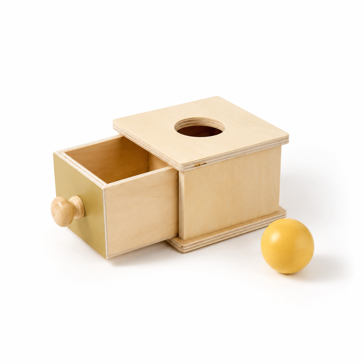 Wooden Object Permanence Box Toy