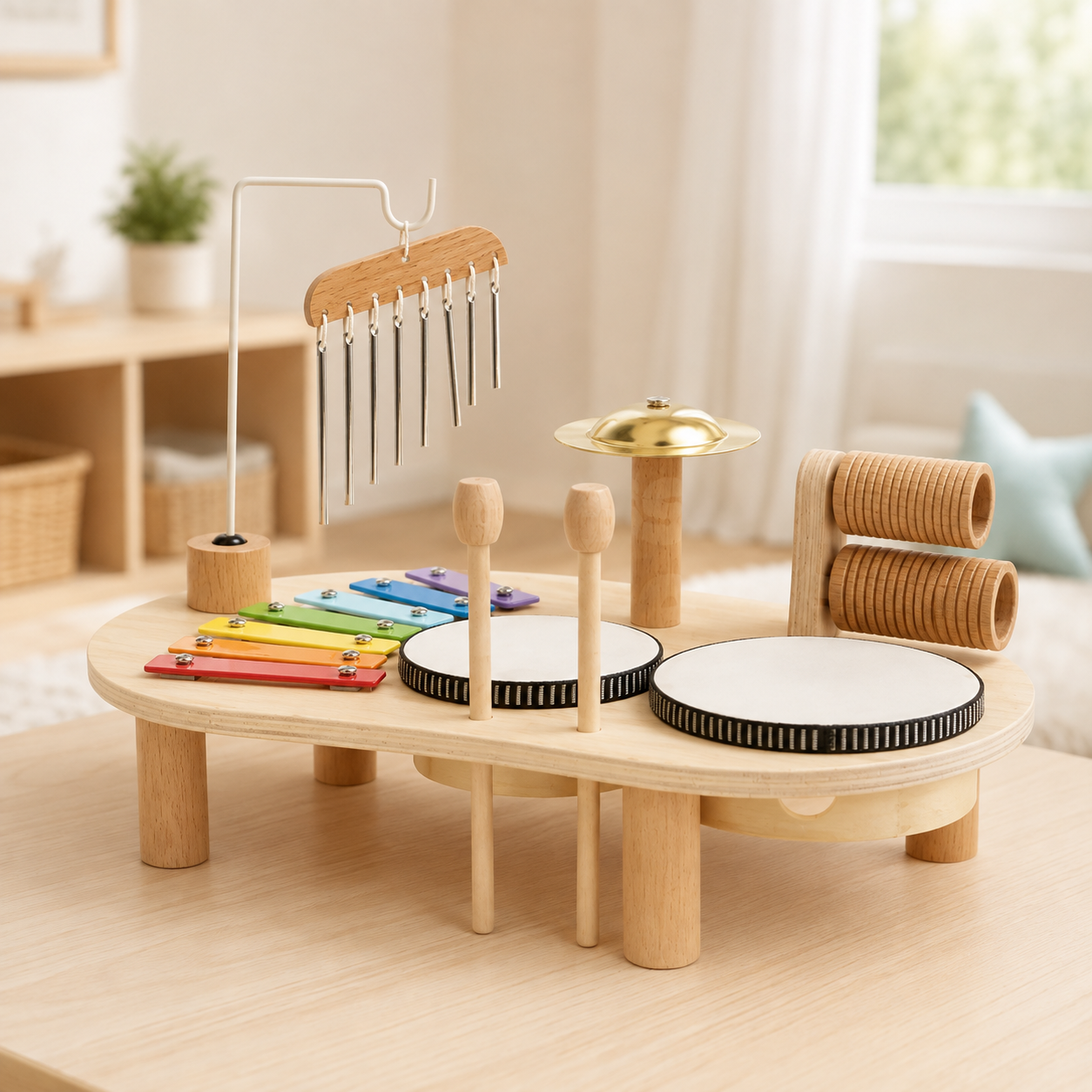 Wooden Toddler Music Exploration Set