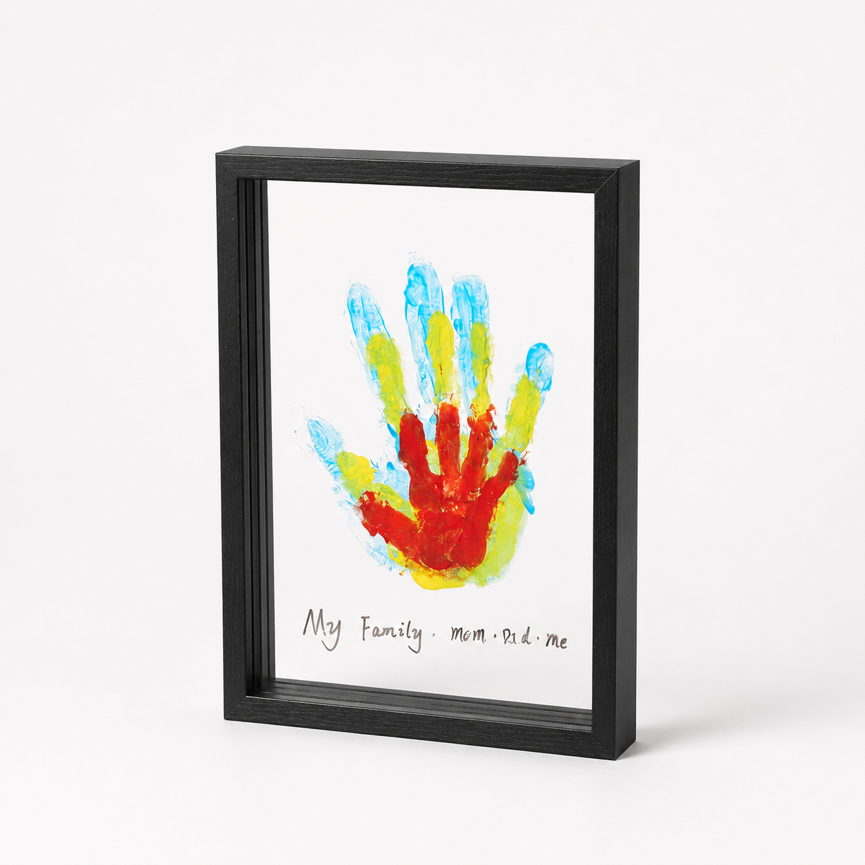 Wooden Keepsake Handprint Display Frame