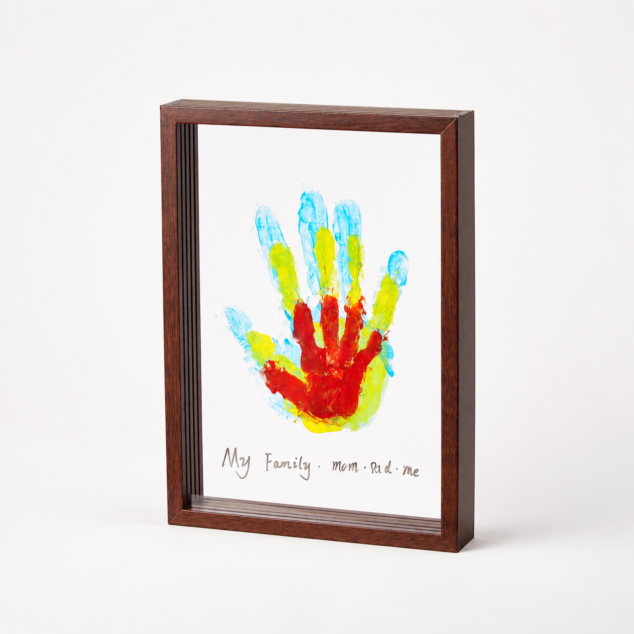 Wooden Keepsake Handprint Display Frame