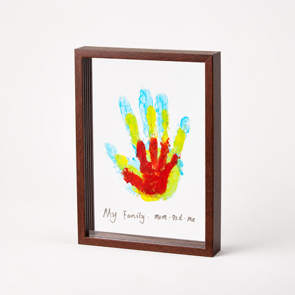 Wooden Keepsake Handprint Display Frame