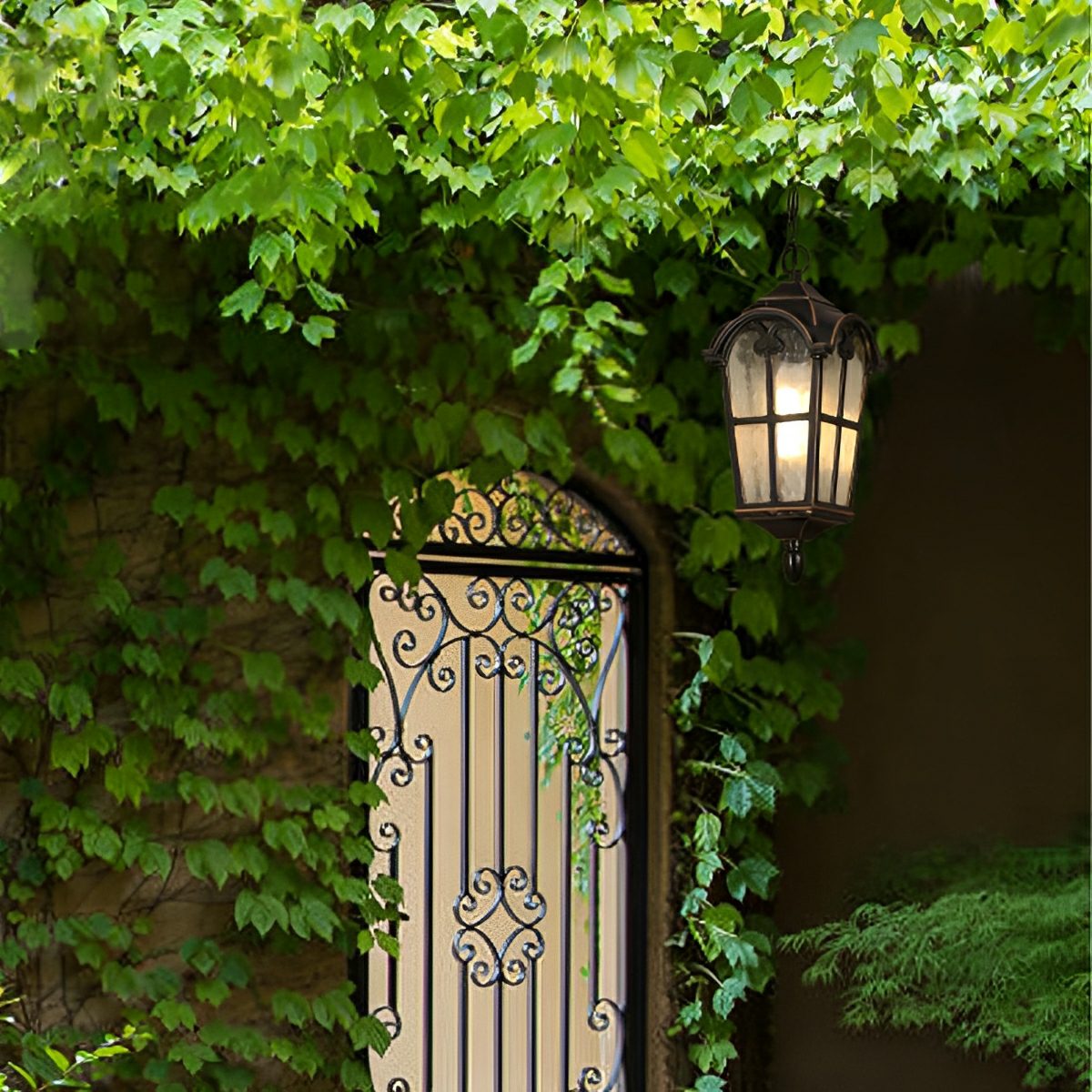 Ancient Rome Rustic Cross Waterproof Outdoor LED Lantern Pendant Lights