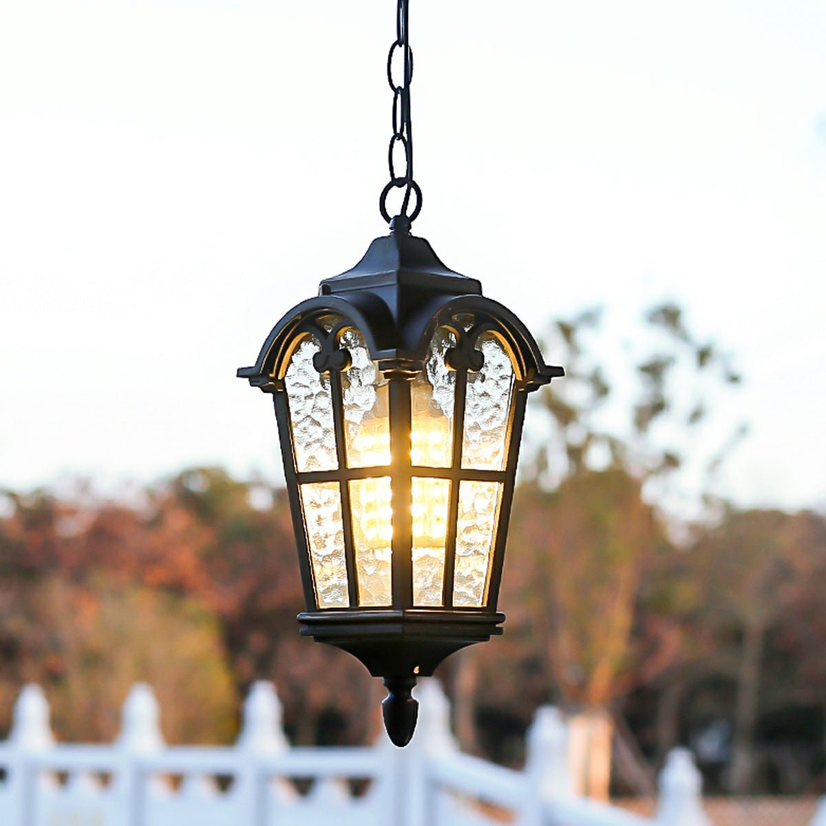 Ancient Rome Rustic Cross Waterproof Outdoor LED Lantern Pendant Lights