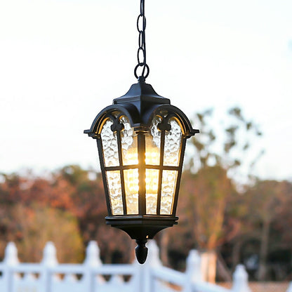 Ancient Rome Rustic Cross Waterproof Outdoor LED Lantern Pendant Lights