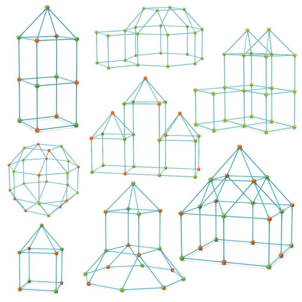 Kids' Building & Tent Construction Set