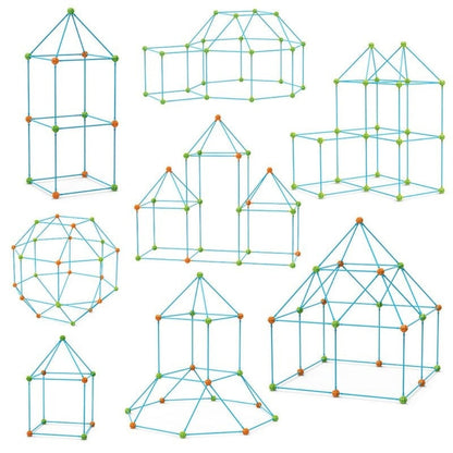 Kids' Building & Tent Construction Set