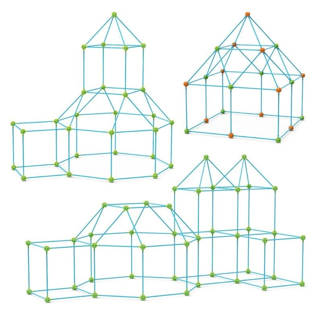Kids' Building & Tent Construction Set