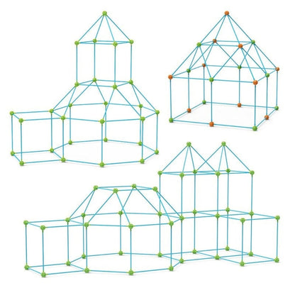 Kids' Building & Tent Construction Set