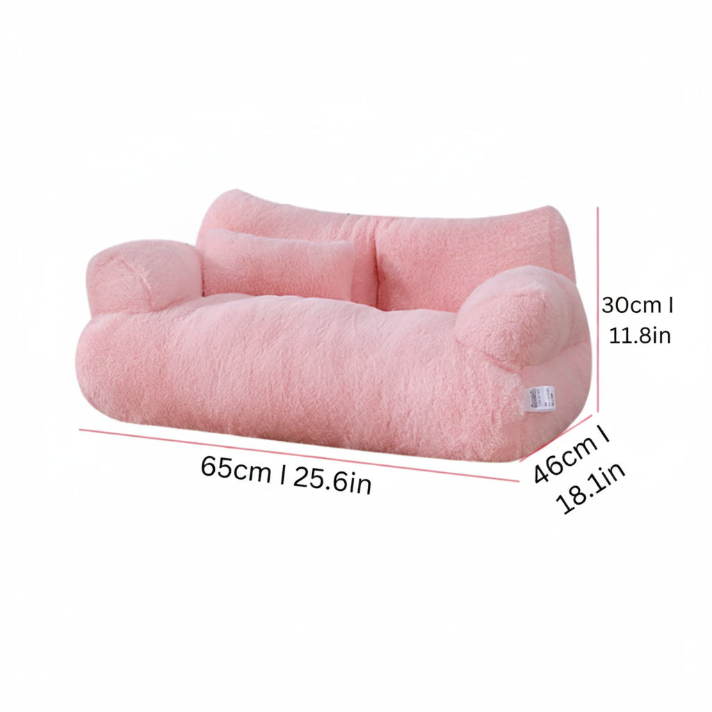 Calming Soft Pet Sofa & Cat Couch