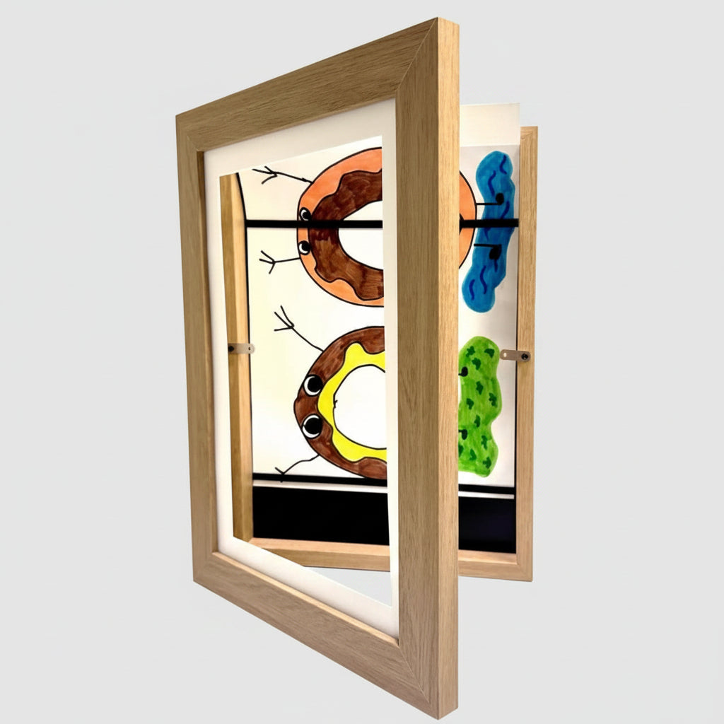 Wall-Mounted Kids' Art Display Frame