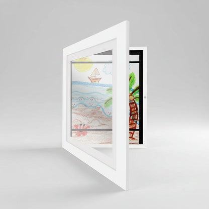 Wall-Mounted Kids' Art Display Frame