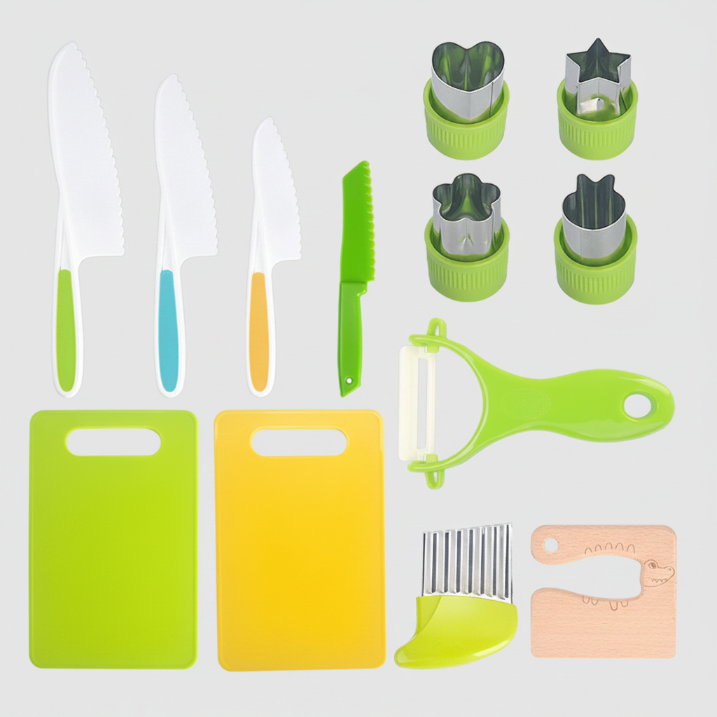Kids' Pretend Kitchen Cutting Playset