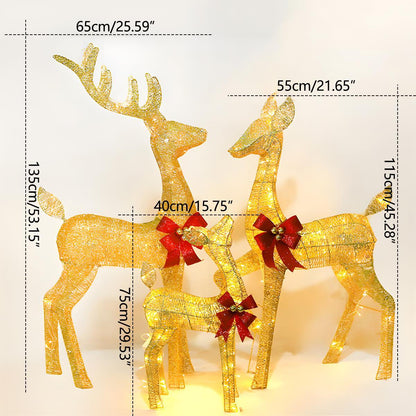 Christmas Elk Plug In Luminous Decor Light Ornaments