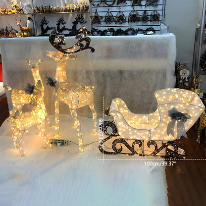 Christmas Elk Plug In Luminous Decor Light Ornaments