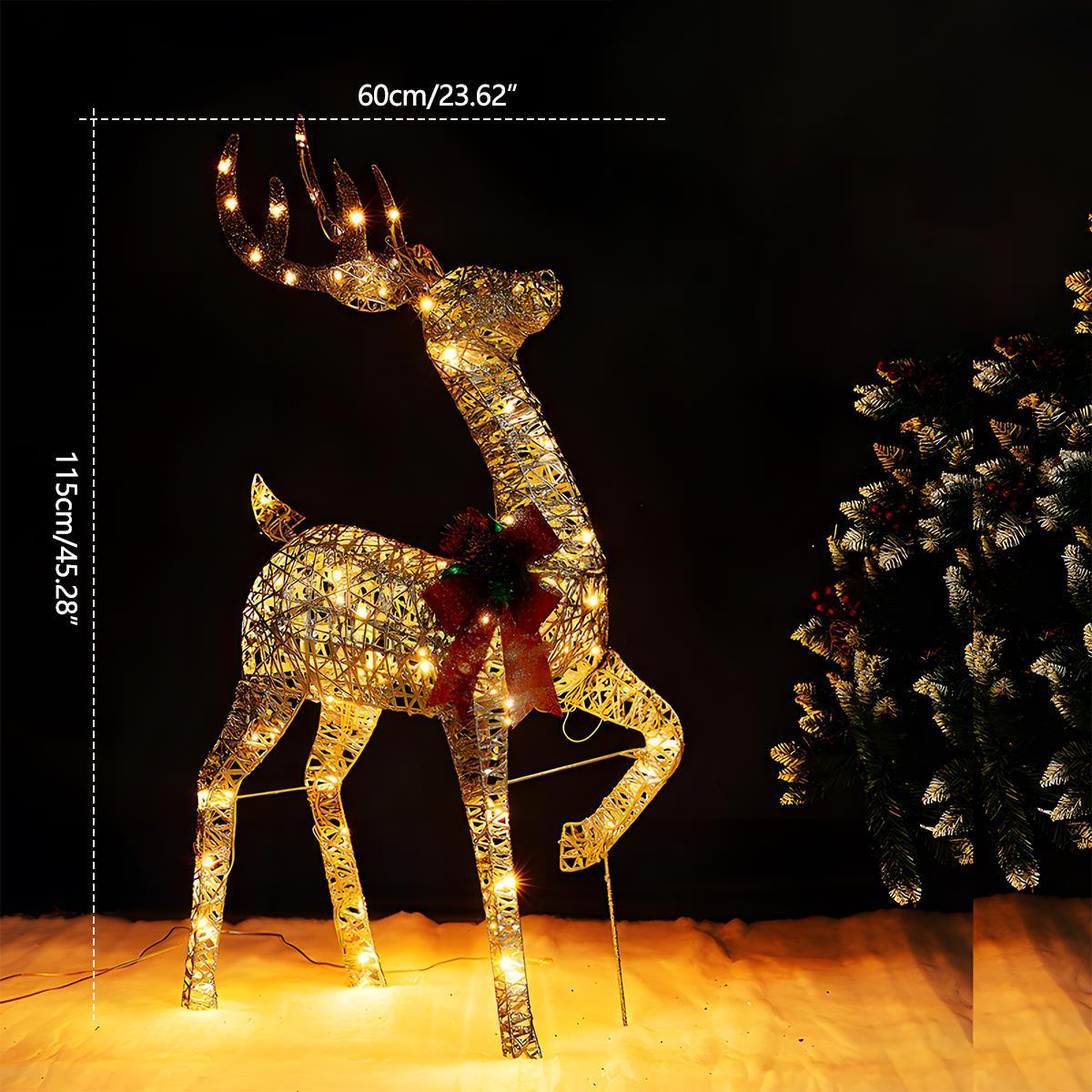 Christmas Elk Plug In Luminous Decor Light Ornaments