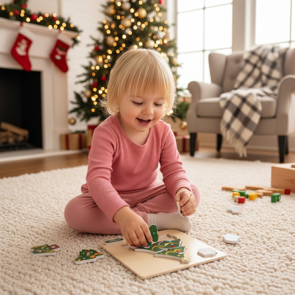 Holiday-Themed Christmas Puzzle Set