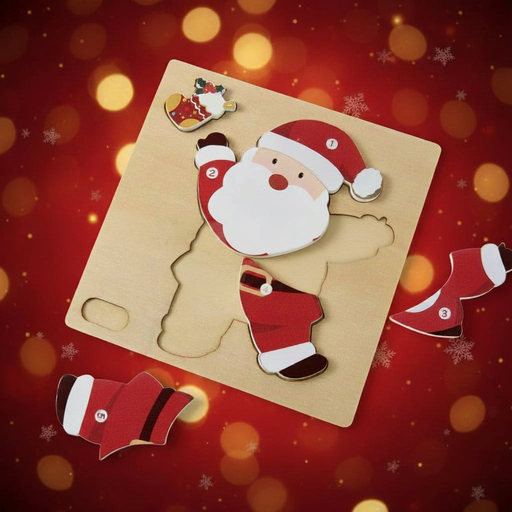 Holiday-Themed Christmas Puzzle Set