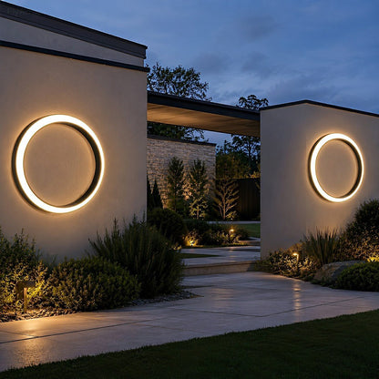 Circular Moon Led Waterproof Wall Light