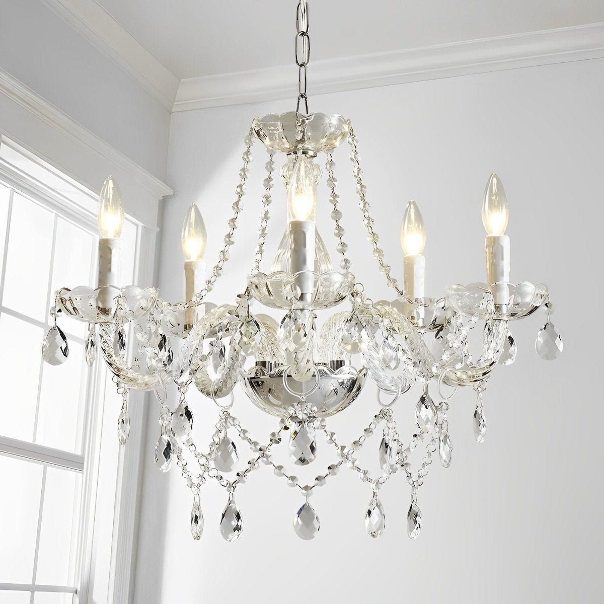Classic Luxury Crystal Candle Chandelier Light