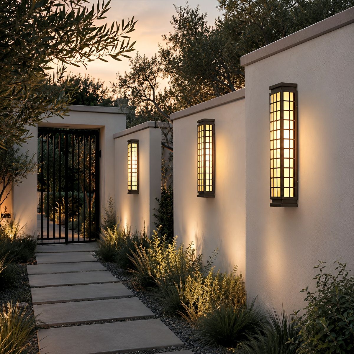 Classic Rectangular Waterproof Vintage Outdoor Wall Lights