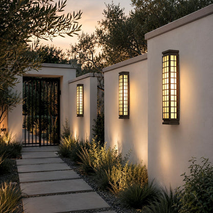 Classic Rectangular Waterproof Vintage Outdoor Wall Lights