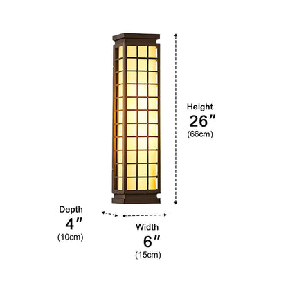 Classic Rectangular Waterproof Vintage Outdoor Wall Lights