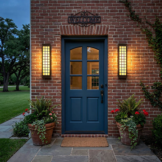 Classic Rectangular Waterproof Vintage Outdoor Wall Lights