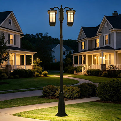 Classic Waterproof Black Outdoor Pole Lights LED Street Lamp