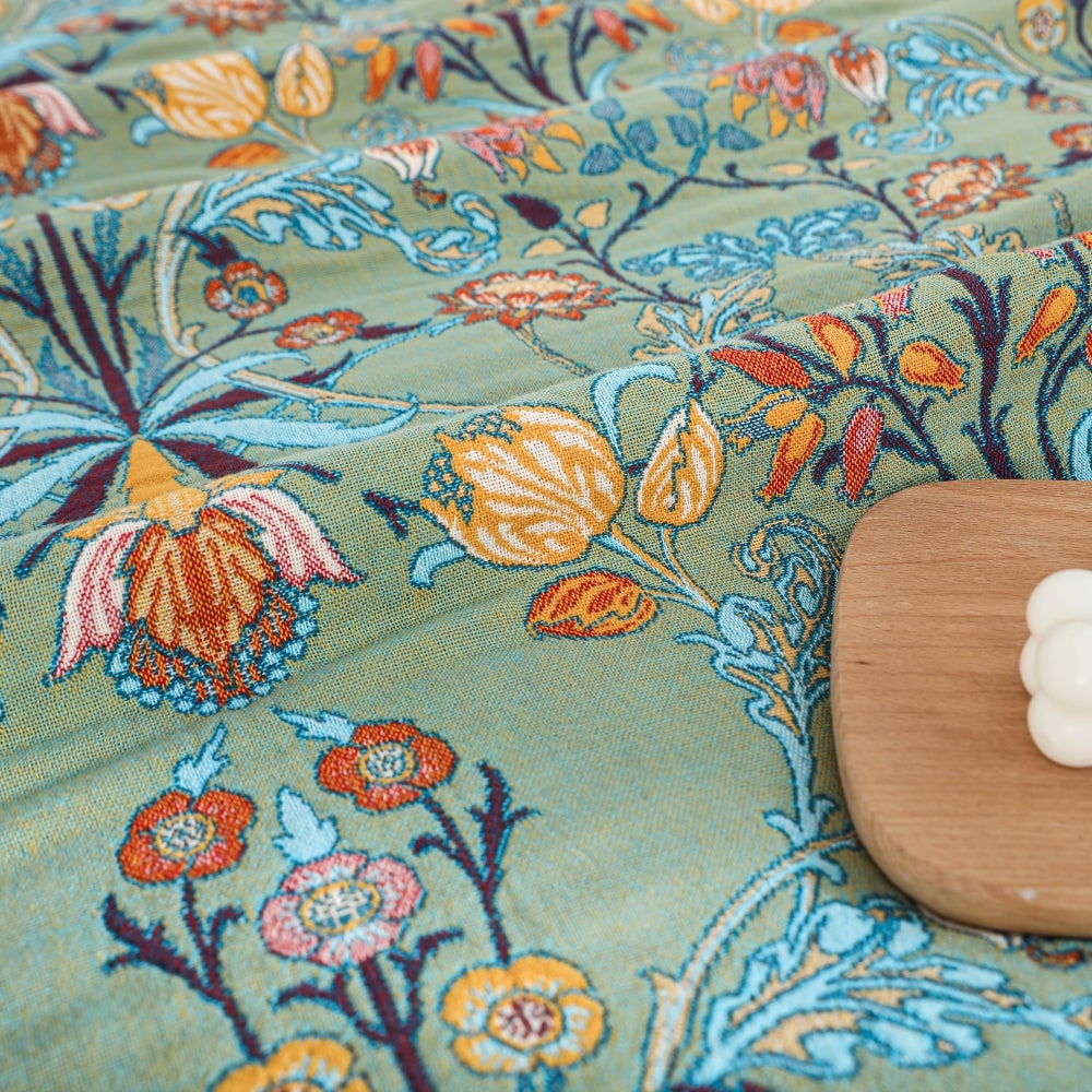Reversible Woven Cotton Quilt Throw