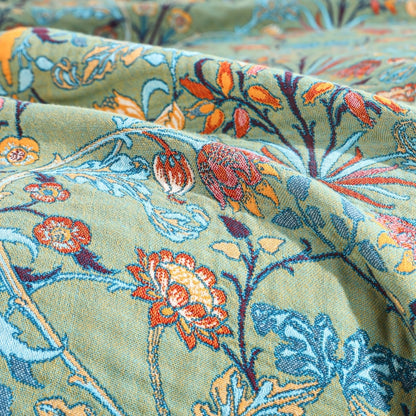 Reversible Woven Cotton Quilt Throw