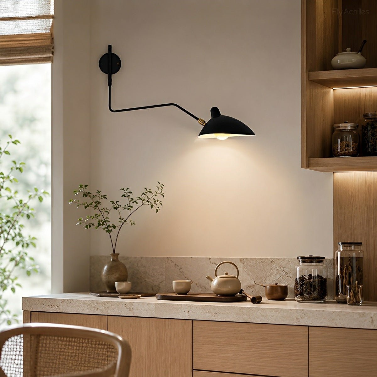 Creative Adjustable Iron Industrial Swing Arm Wall Lamp Wall Sconce Lighting