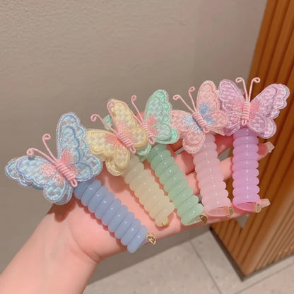 Butterfly Spiral Hair Ties Set