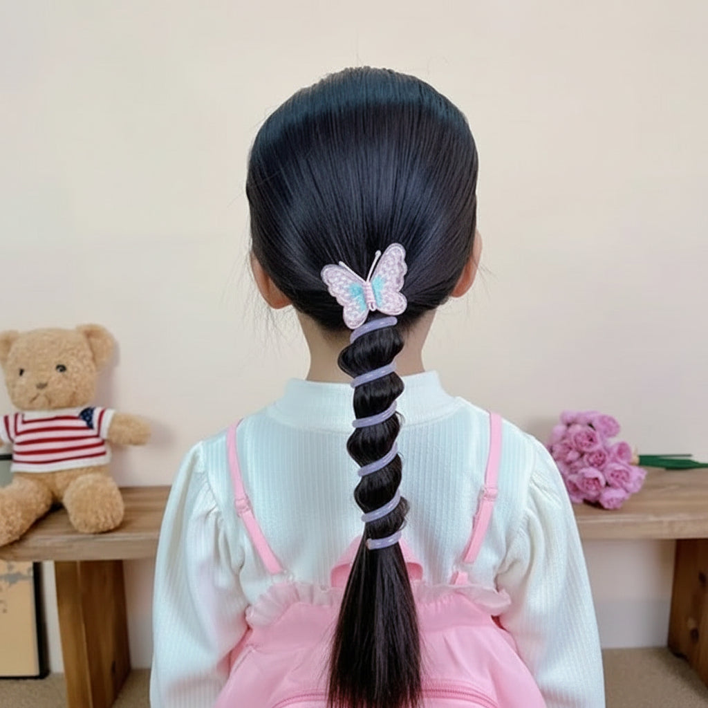 Butterfly Spiral Hair Ties Set