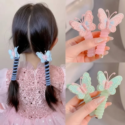 Butterfly Spiral Hair Ties Set