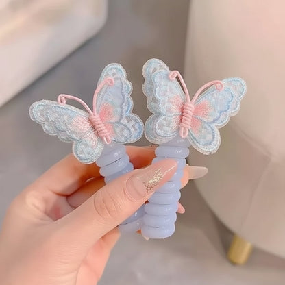Butterfly Spiral Hair Ties Set