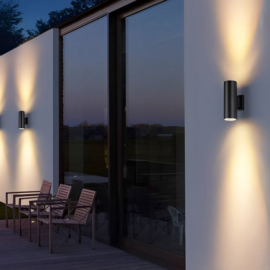 Cylinder Waterproof Outdoor Up and Down LED Exterior Wall Lights Spotlight
