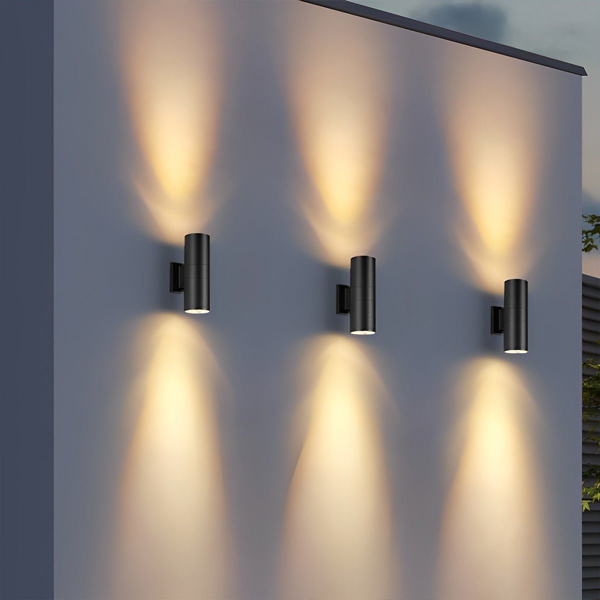 Cylinder Waterproof Outdoor Up and Down LED Exterior Wall Lights Spotlight