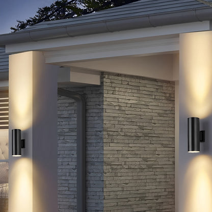 Cylinder Waterproof Outdoor Up and Down LED Exterior Wall Lights Spotlight
