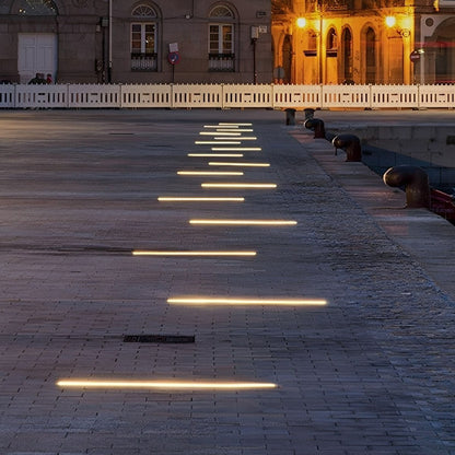 DC24V Low Voltage Waterproof Outdoor Recessed LED In Ground Lights  Stainless Steel