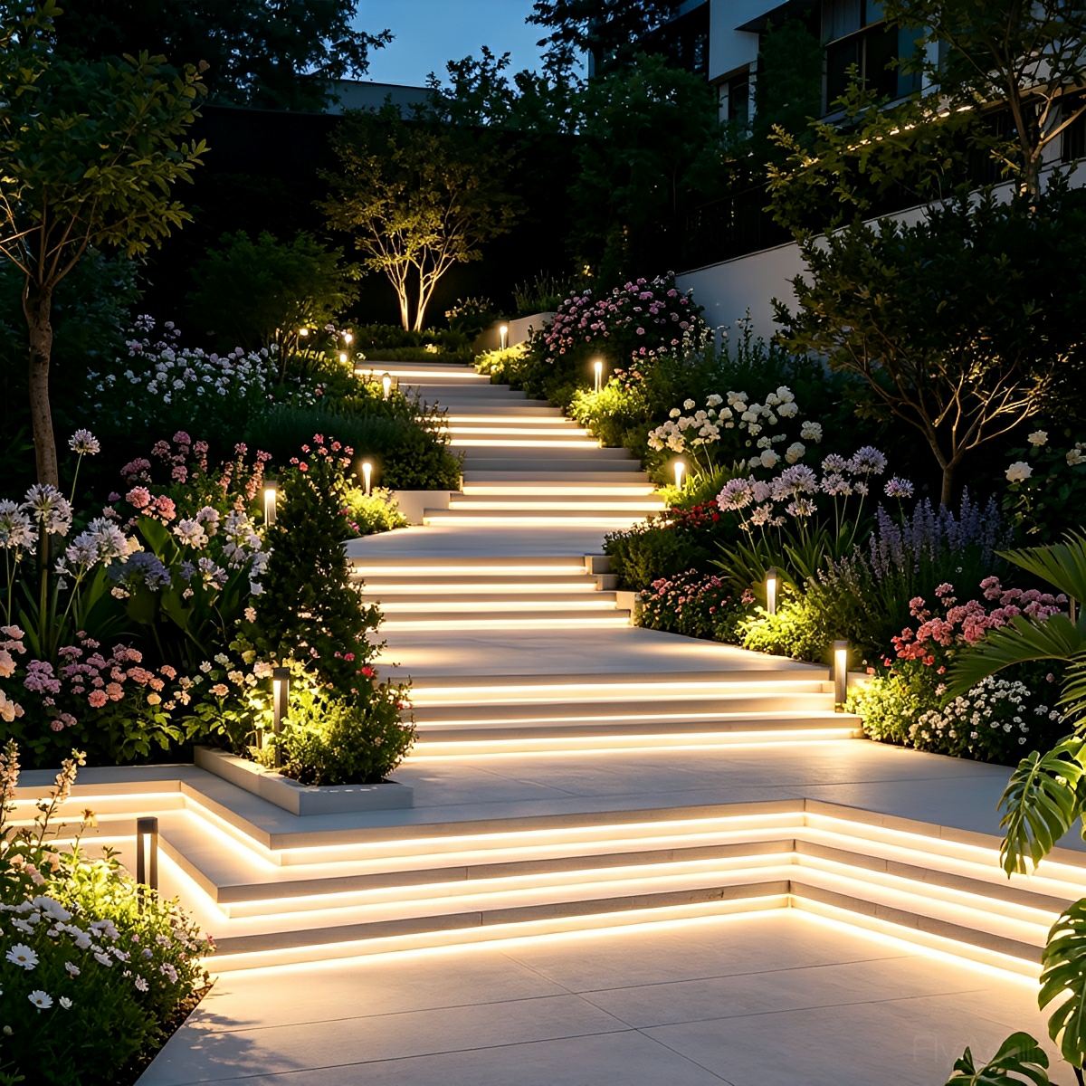 DC24V Waterproof Outdoor Recessed LED Flexible Linear Light Stair Lighting DIY