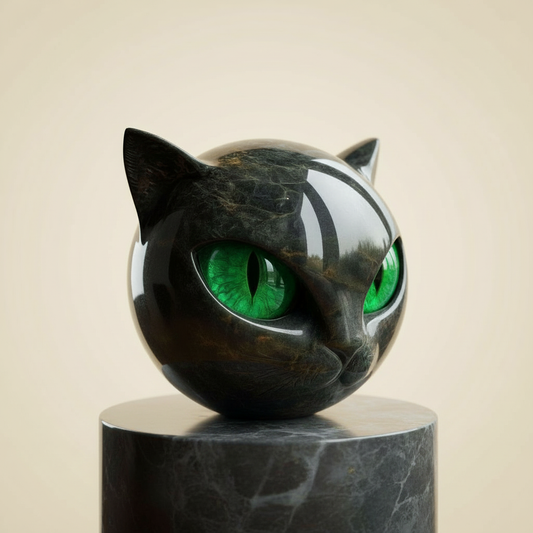 Modern Cat Sculpture Home Accent